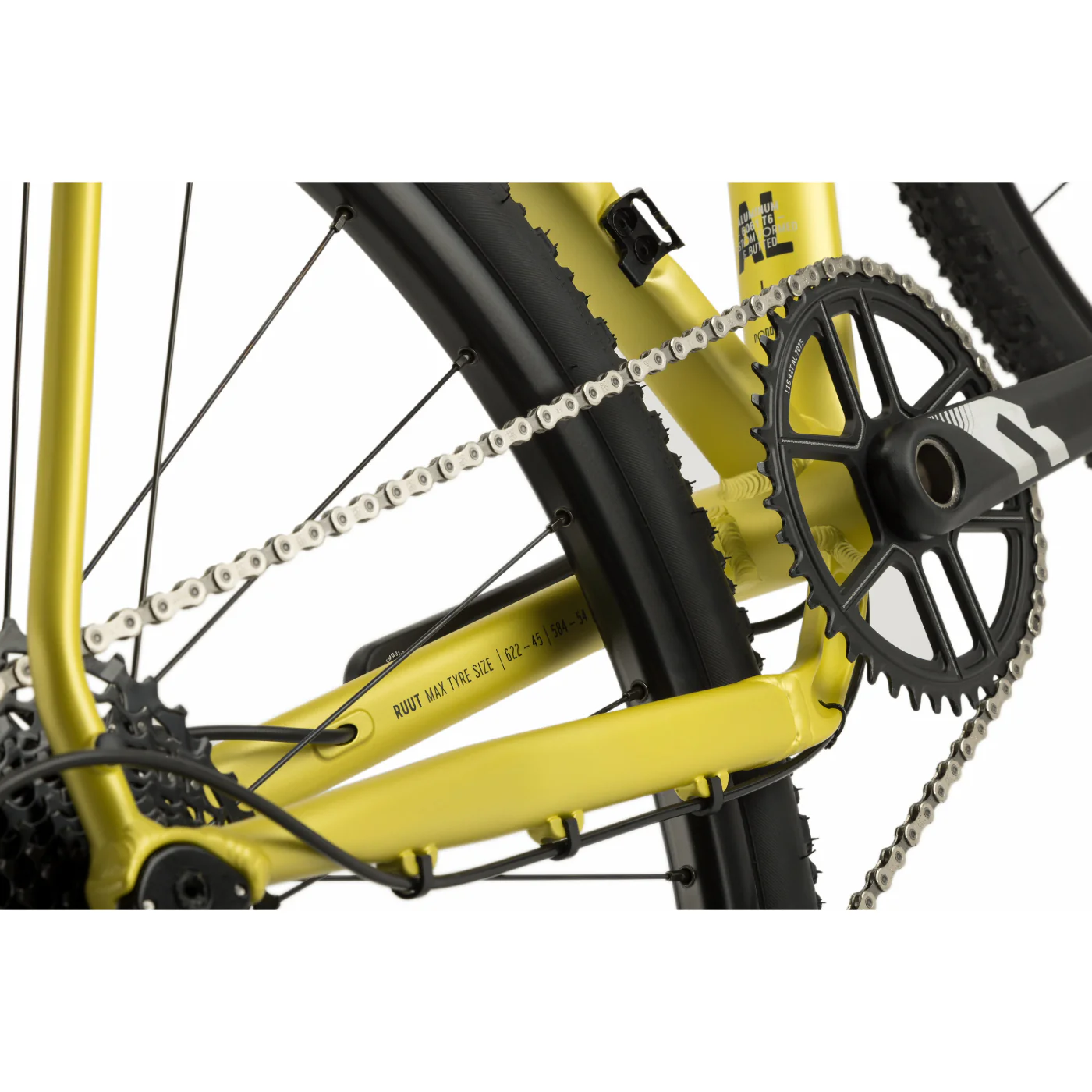 Ruut AL 2 Gravel Plus Bike - Citron/Black - Image 7